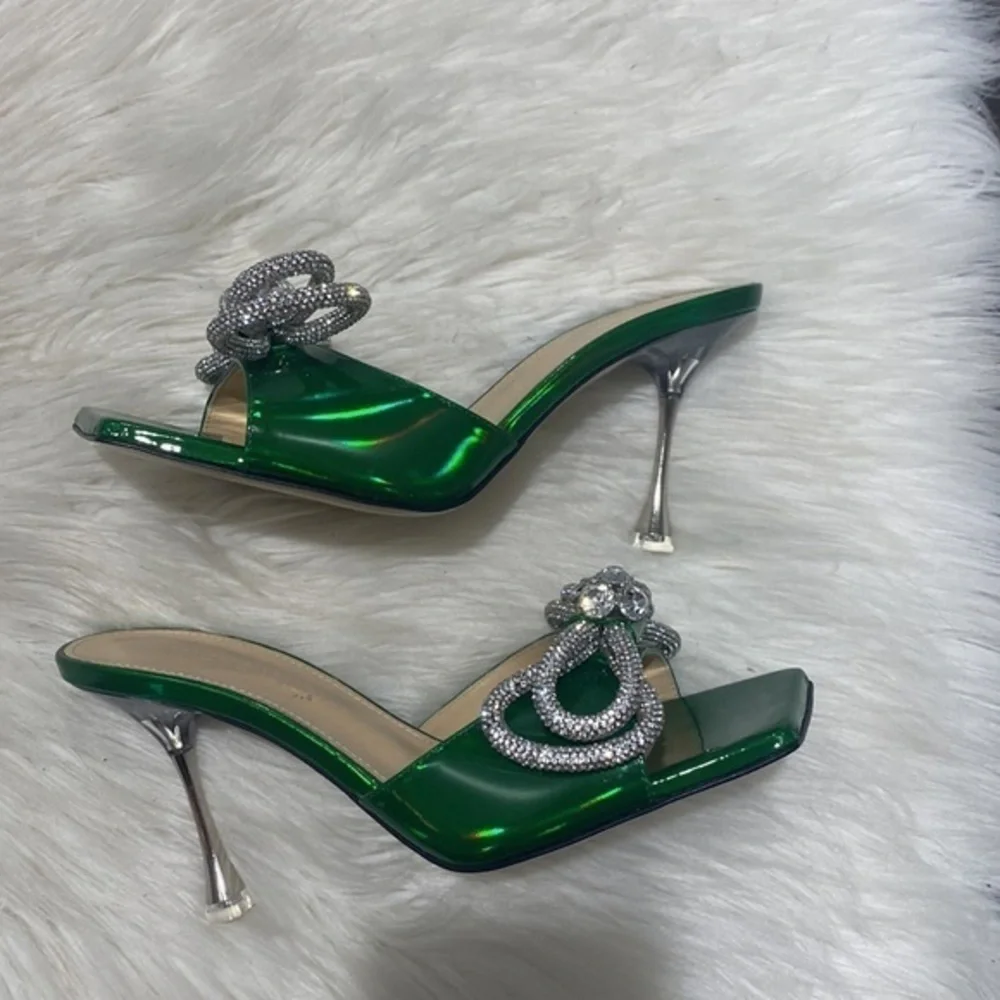 New Mach & Mach Double Bow slide sandal size 36.5EU - Picture 4 of 12